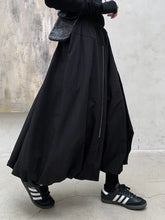HEYFANCYSTYLE Avant-Garde Solid Asymmetric Hem Pull-On Skirt
